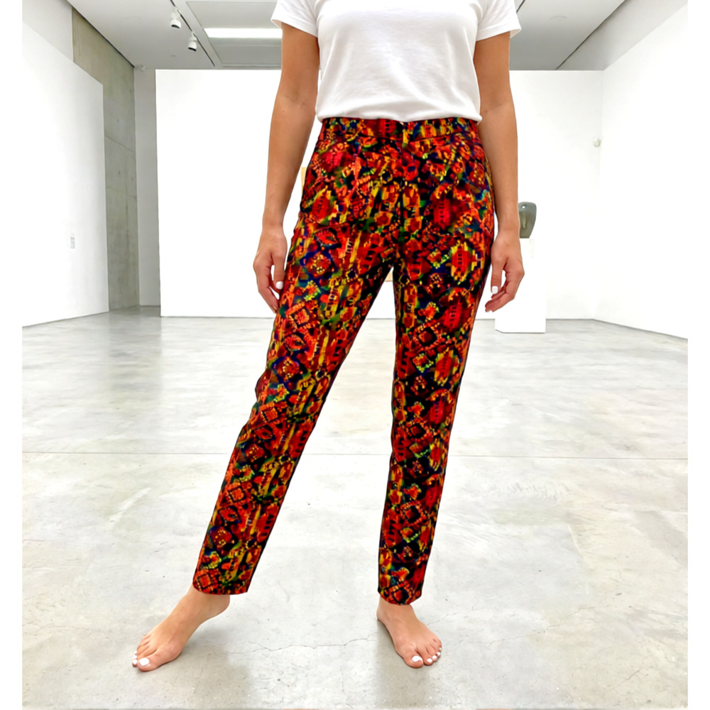 Vintage Princess Vera Wang Born to Rule Pixel Pattern Design Stretch Jeans Y2K 9